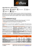 Техническое описание (TDS) Газпромнефть G-Box Expert GL-4 75W-90, 80W-85