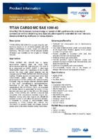 Техническое описание (TDS) FUCHS TITAN Cargo MC 10W-40
