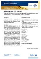 Техническое описание (TDS) FUCHS TITAN Truck SAE 15W-40