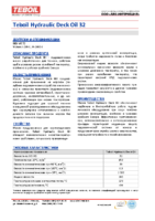 Техническое описание (TDS) Teboil Hydraulic Deck Oil 32