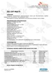 Техническое описание (TDS) ZIC CVT Multi Техническое описание (TDS) ZIC CVT Multi