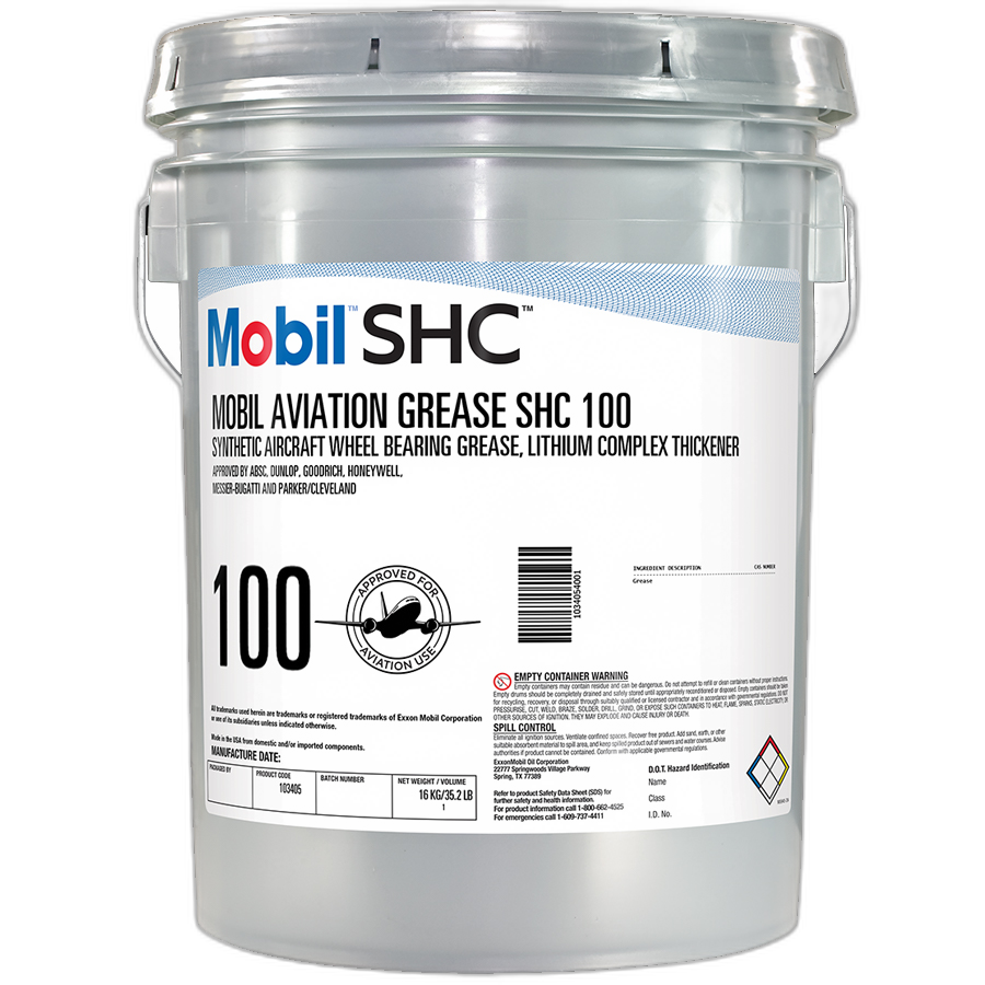 Смазка авиационная Mobil Aviation Grease SHC 100 (16 кг.)