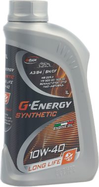 Масло моторное Gazpromneft G-Energy Synthetic Long Life 10/40 API SL/CF ACEA A3/B4 (0,85 кг, 1 л.)