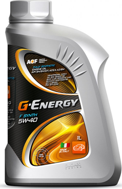 Масло моторное Gazpromneft G-Energy F Synth 5/40 API SN/CF (0,85 кг, 1 л.)