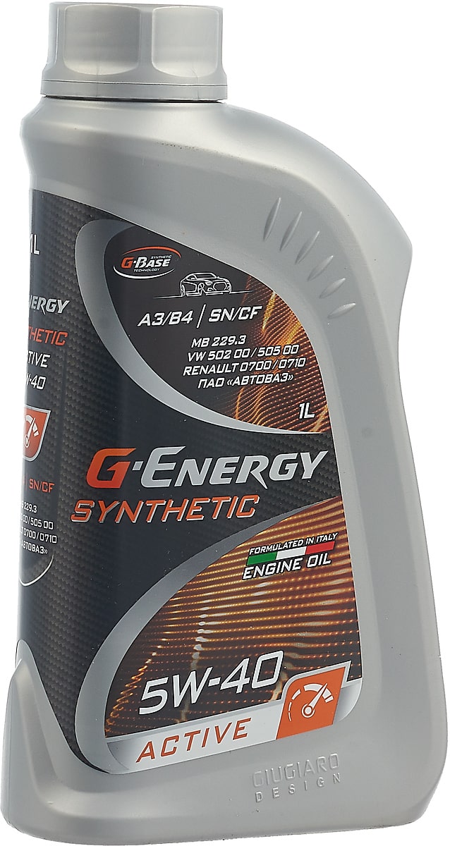  моторное Gazpromneft G-Energy Synthetic Active 5/40 API SN/CF .