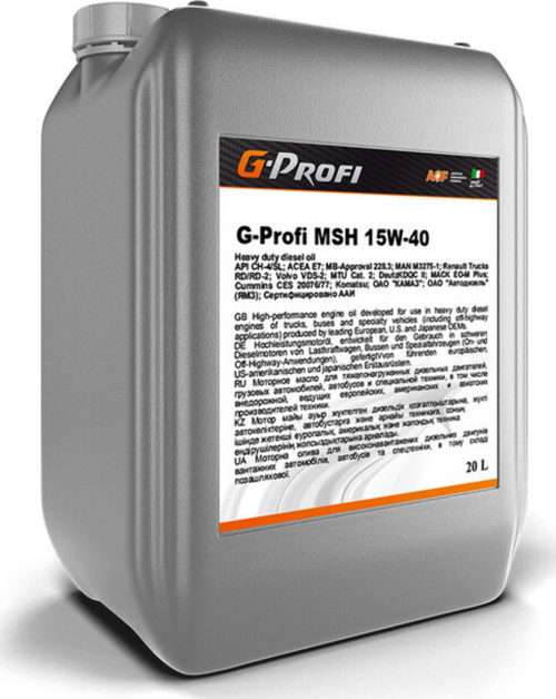 Масло моторное Gazpromneft G-Profi MSH 15/40 API CH-4/SL (18 кг, 20 л.)