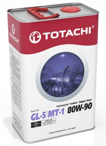 Масло трансмиссионное TOTACHI NIRO Super Gear 80/90 API GL-5/MT-1 (4 л.)