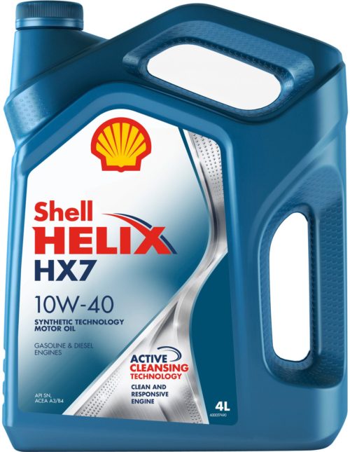 Масло моторное Shell Helix HX7 10/40 API SN ACEA A3/B4 (55 л.)