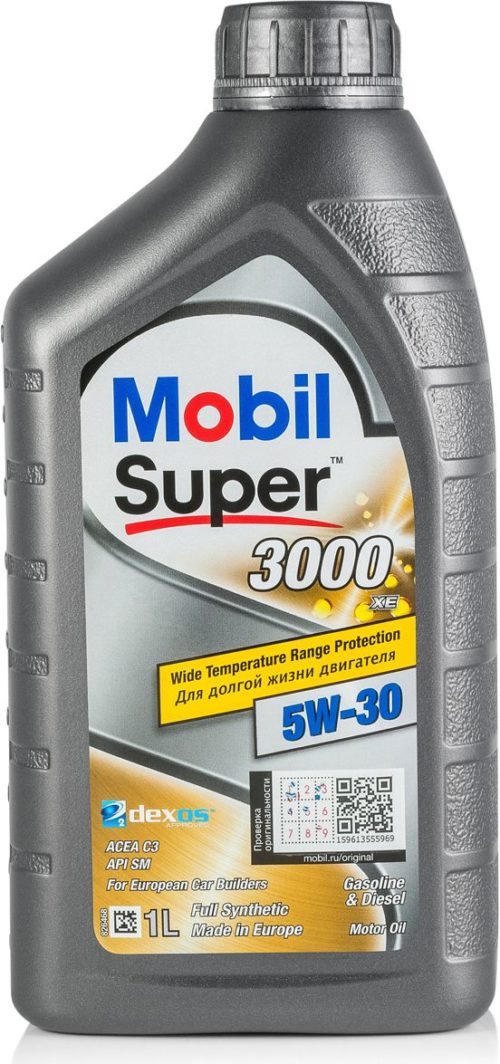 Масло моторное Mobil Super 3000 XE 5/30 API SN/CF (1 л.)