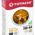 Масло моторное TOTACHI NIRO LV Synthetic 5/40 API SN/CF (4 л.)
