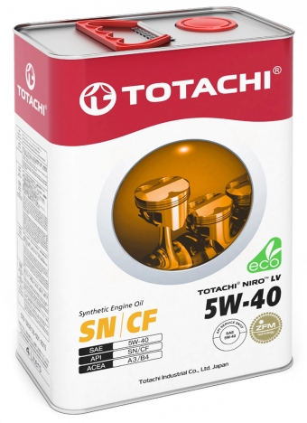 Масло моторное TOTACHI NIRO LV Synthetic 5/40 API SN/CF (4 л.)