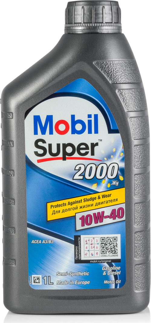 Масло моторное Mobil Super 2000 x1 10/40 API SL/CF (1 л.)