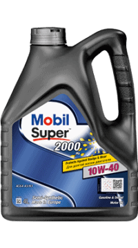 Масло моторное Mobil Super 2000 x1 10/40 API SL/CF (4 л.)