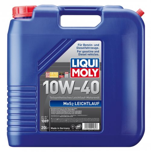 Масло моторное Liqui Moly MoS2 LeichtLauf 10/40 API SL/CF (20 л.)