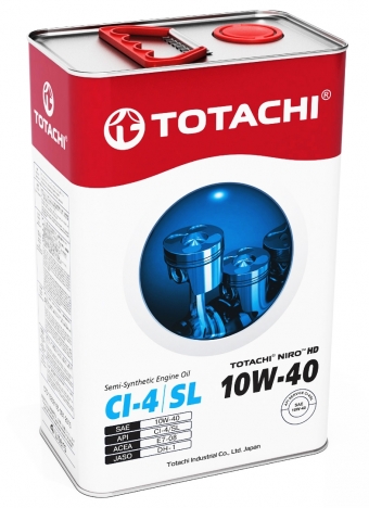 Масло моторное TOTACHI NIRO HD Semi-Synthetic 10/40 API CI-4/SL (4 л.)