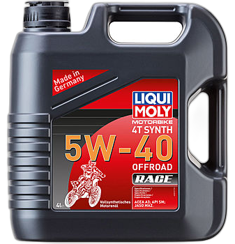Масло моторное Liqui Moly Motorbike 4T Synth Offroad Race 5/40 API SM — изображение 2