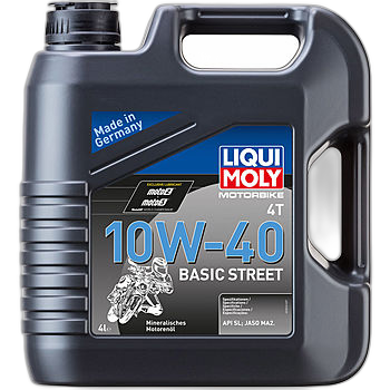 Масло моторное Liqui Moly Motorbike 4T Basic Street 10/40 API SN Plus (4 л.)