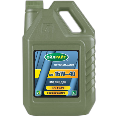 Масло моторное Oil Right Молибден 15/40 API SG/CD (5 л.)