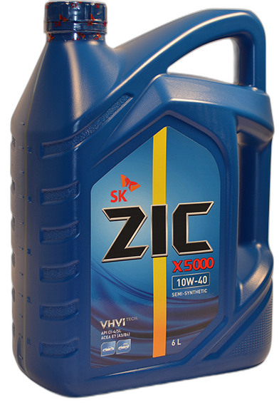 Масло моторное ZIC X5000 15/40 API CI-4/SL (6 л.)
