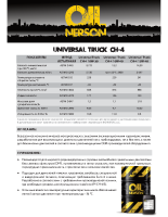 Техническое описание (TDS) Nerson Universal Truck CH-4 10W-30, 10W-40, 15W-40