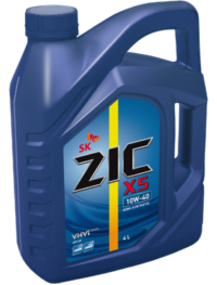 Масло моторное ZIC X5 10/40 API SN PLUS (6 л.)