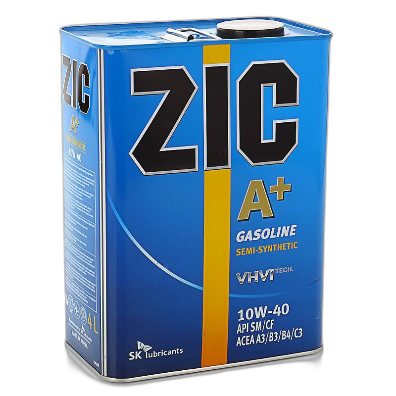 Масло моторное ZIC A Plus Semi-Synthetic 10/40 API SM/CF (20 л.)