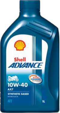 Масло моторное Shell Advance 4T AX7 10/40 API SL (1 л.)