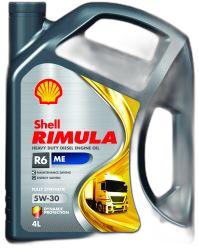 Масло моторное Shell Rimula R6 ME 5/30 API CF ACEA E4 (4 л.)