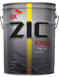 Масло моторное ZIC X7000 AP 10/40 API CI-4 (20 л.)