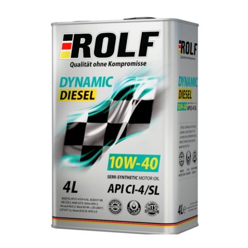 Масло моторное Rolf Dynamic Diesel 10/40 API CI-4/SL (1 л.)