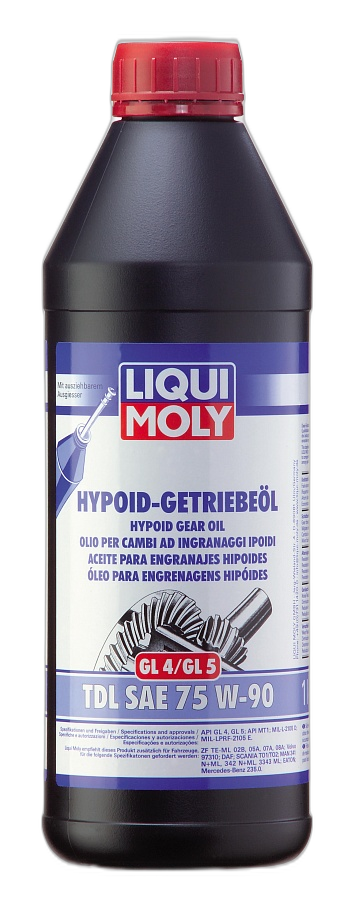 Масло трансмиссионное Liqui Moly Hypoid-Getriebeoil TDL 75/90 API GL-4/GL-5/MT-1 (1 л.)