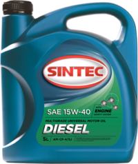 Масло моторное Sintoil/Sintec Diesel 15/40 API CF-4/CF/SJ (5 л.)