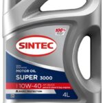 Масло моторное Sintoil/Sintec Super 3000 10/40 API SG/CD (4 л.)