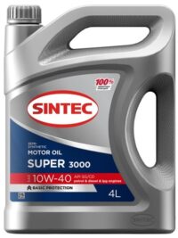 Масло моторное Sintoil/Sintec Super 3000 10/40 API SG/CD (4 л.)