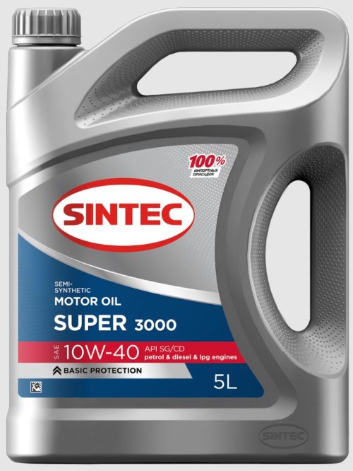 Масло моторное Sintoil/Sintec Super 3000 10/40 API SG/CD (5 л.)