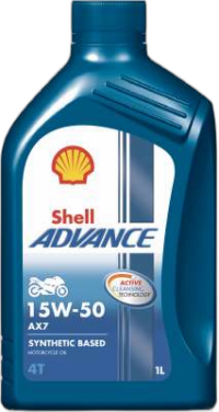 Масло моторное Shell Advance 4T AX7 15/50 API SL (1 л.)