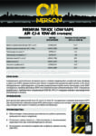 Техническое описание (TDS) Nerson Premium Truck LowSaps API CJ-4 10W-40