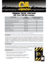 Техническое описание (TDS) Nerson Premium Truck LowSaps API CJ-4 5W-40