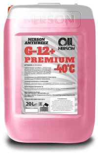 Антифриз Nerson HD Premium G-12+ (-40) красный (20 л.)