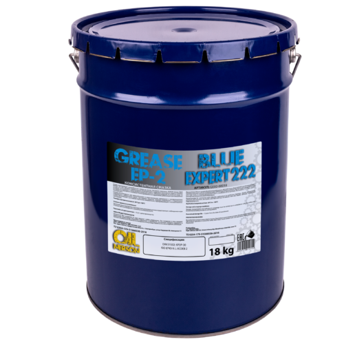 Смазка высокотемпературная комплексно-литиевая Nerson Grease Blue Expert 222 EP 2 (18 кг.)