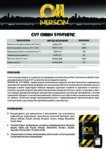 Техническое описание (TDS) Nerson CVT GREEN Техническое описание (TDS) Nerson CVT GREEN
