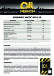 Техническое описание (TDS) Nerson Hydraulic Arctic HVLP 32 Техническое описание (TDS) Nerson Hydraulic Arctic HVLP 32