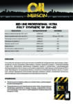 Техническое описание (TDS) Nerson Red Line Professional Ultra Fully synthetic SP 5W-40 Техническое описание (TDS) Nerson Red Line Professional Ultra Fully synthetic SP 5W-40