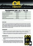 Техническое описание (TDS) Nerson Transmission GL-4 Shift 75W-90 semi-synthetic Техническое описание (TDS) Nerson Transmission GL-4 Shift 75W-90 semi-synthetic