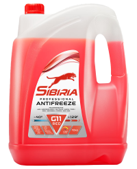Антифриз Sibiria красный G-11 (-40) (10 кг.)