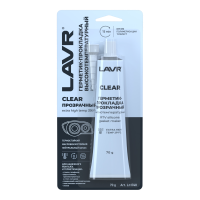 Герметик прокладка высокотемпературный Lavr RTV Clear Silicone Gasket Maker (85 г.) Ln1740