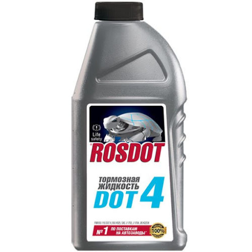 Жидкость тормозная Дзержинск Rosdot-4 супер (0,455 кг.)