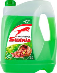 Жидкость стеклоомывающая зима готовая Sibiria Яблоко (-20) (4 л.)