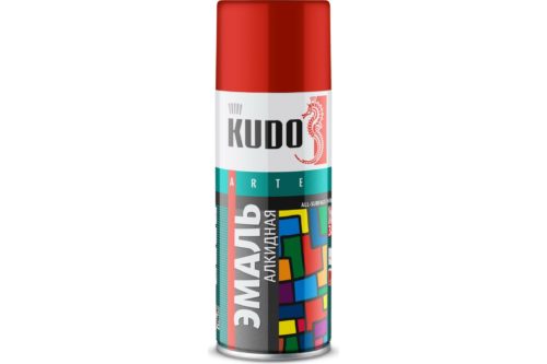 Эмаль универсальная Kudo красная (0,520 л.) 1003 - KU
