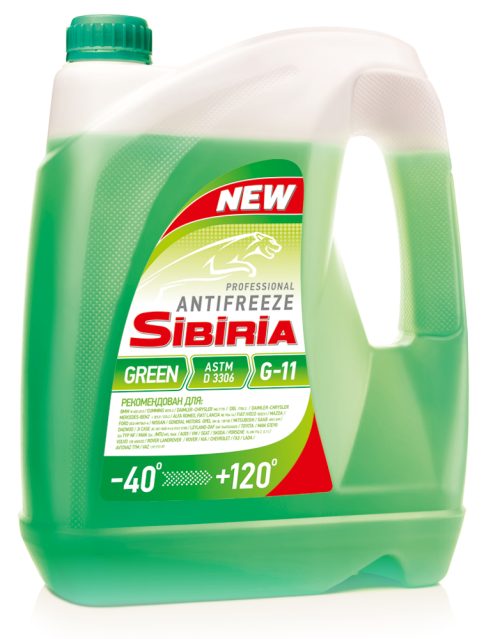 Антифриз Sibiria зеленый G-11 (-40) (10 кг) 800217
